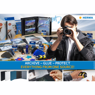 Couverture du catalogue Coller & Archiver avec différents articles