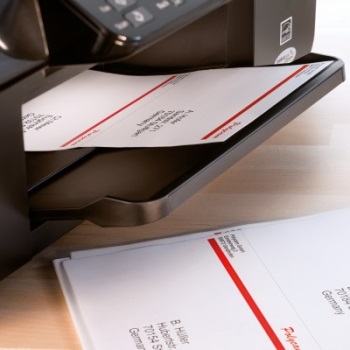Étiquettes d'adresse imprimées dans l'imprimante