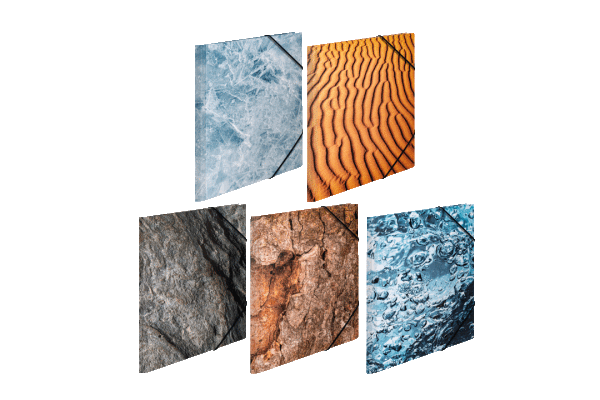 Translation: "Dossier en carton A3 Nature assortiment