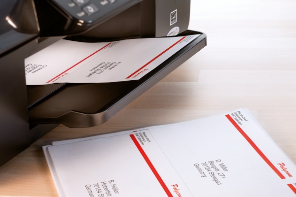 Étiquettes d'adresse dans l'imprimante