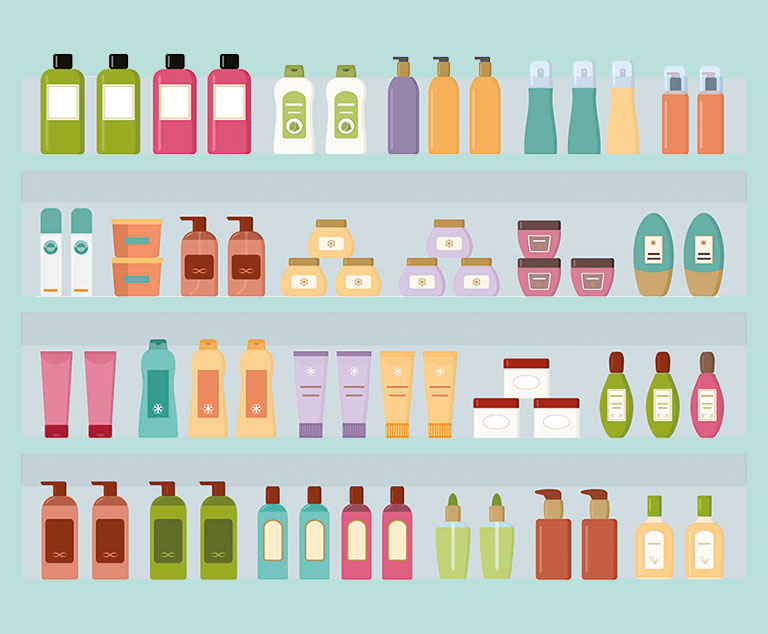 Étiquetage des produits cosmétiques avec les étiqueteuses HERMA