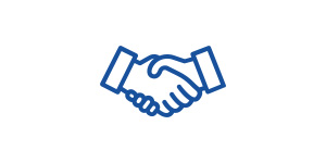 Deux mains qui se serrent en signe de salutation symbolisent la collaboration et l'accord.