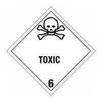 Étiquettes de substances dangereuses et de marchandises dangereuses : Panneau Classe 6