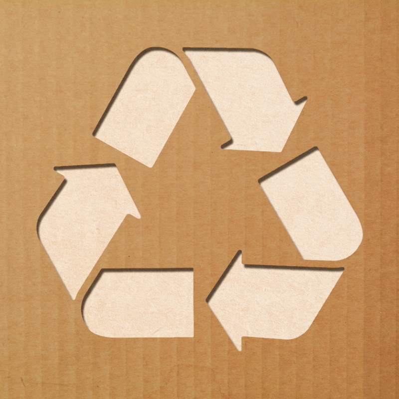 Étiquettes durables : symbole de recyclage