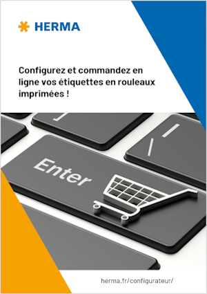 Téléchargement de prospectus : Page de couverture du prospectus Configurateur d'étiquettes Étiquettes en rouleau Impression numérique, français
