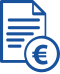 Icon de facture, conditions de paiement dans la boutique en ligne