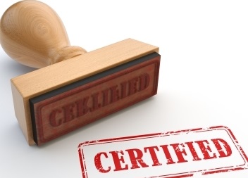 Un tampon pour les certificats