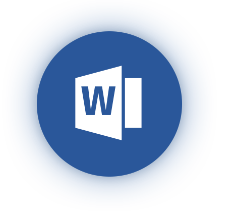 The translation of "Software Icon Word" into French is "Icône de logiciel Word.