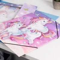 Dossier avec motif de licorne