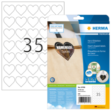 HERMA PREMIUM A4 Étiquettes en formede coeur