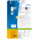 Rückseite einer Verpackung für HERMA Etiketten, mit Informationen zu Software, Anwendungshinweisen und Produktdetails.