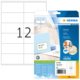 Etikettenpackung von Herma mit 12 Labels, inklusive Beispieletikett für "MR. SUNNY" und Informationen zur Software.