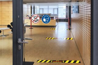 Affiches de signalisation d'hygiène de la gamme d'hygiène HERMA