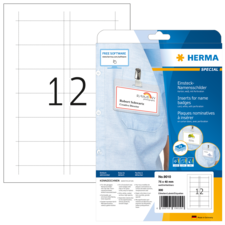 HERMA SPECIAL A4 Plaques nominatives à insérer