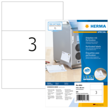 HERMA SPECIAL A4 Étiquettes perforées