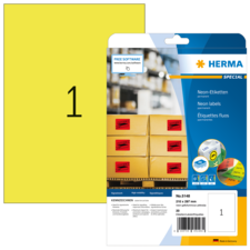 HERMA SPECIAL A4 Étiquettes fluo