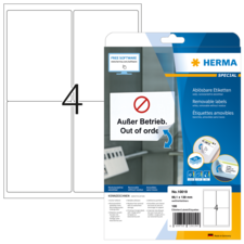 HERMA SPECIAL A4 Étiquettes amovibles