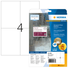 HERMA SPECIAL A4 Étiquettes résistantes blanches