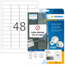 HERMA SPECIAL A4 Étiquettes amovibles