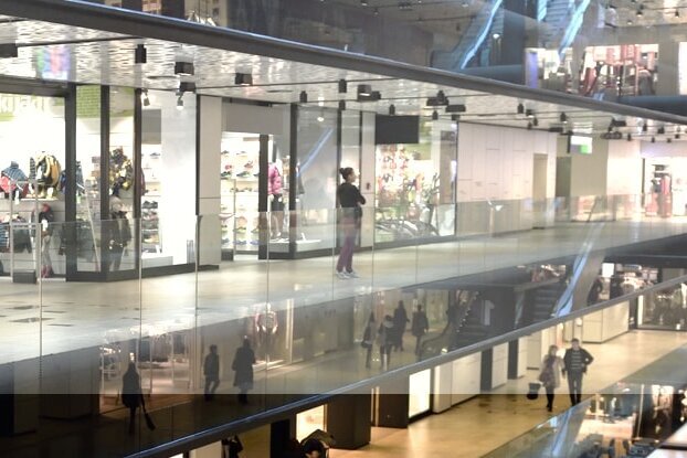 Paysage commercial, centre commercial, format paysage