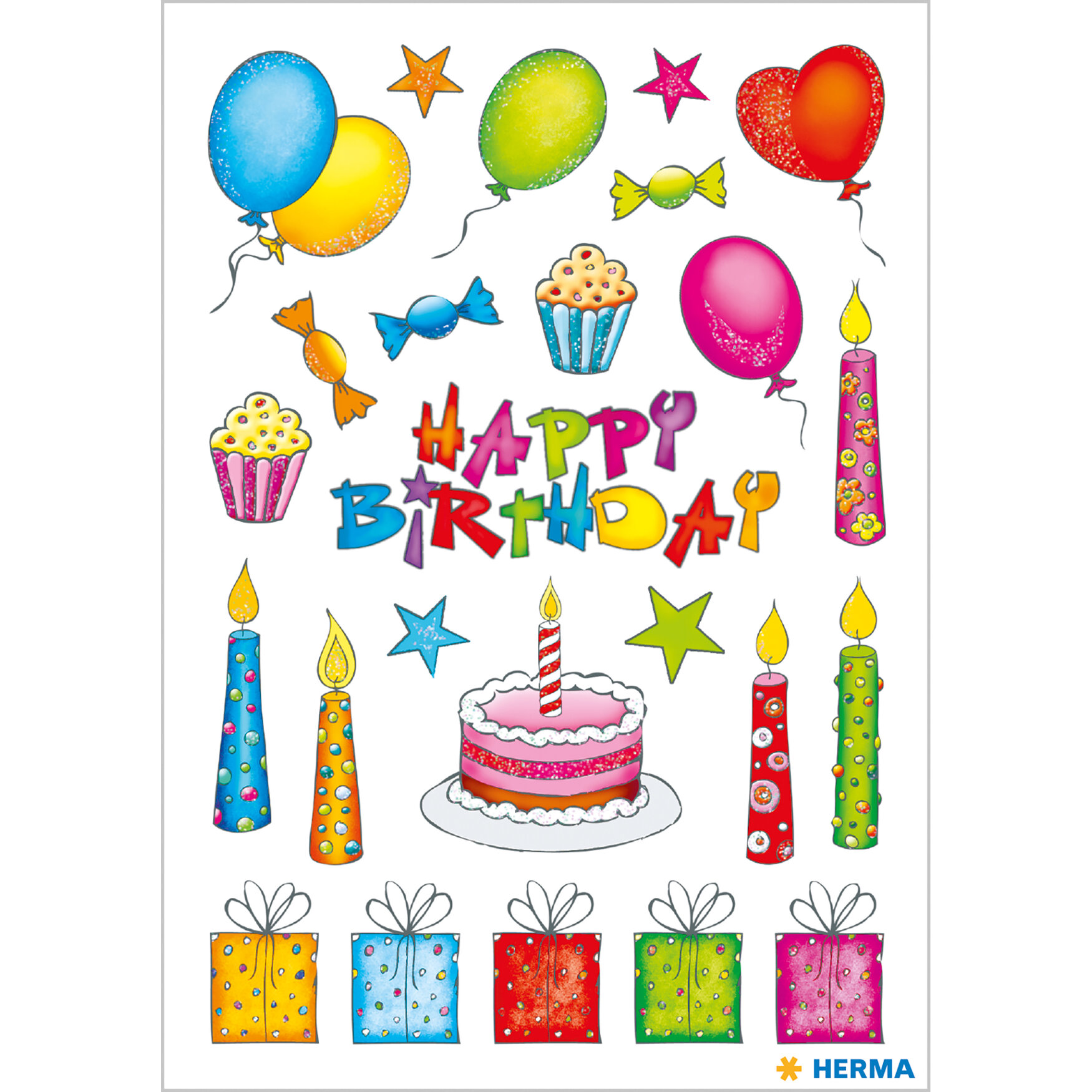 Stickers Anniversaire, scintillant