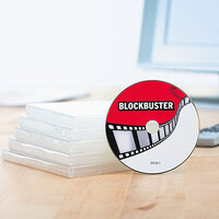 Étiquette CD/DVD collée sur le CD/DVD