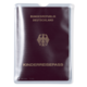 Bundesrepublik Deutschland Kinderreisepass in einer transparenten Hülle, zeigt das Wappen und den Titel des Dokuments.