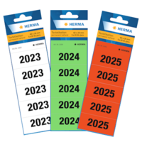 Étiquettes de dates pour le dos des classeurs