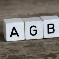 Icon CGV Conditions Générales de Paiement, lettres sur des dés