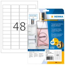 HERMA SPECIAL A4 Étiquettes transparentes claires en plastique
