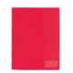 Rotes, glänzendes Heft oder Ordner ohne sichtbare Beschriftung oder Details.
