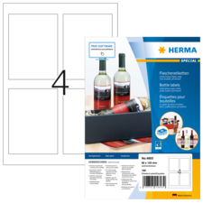HERMA SPECIAL A4 Étiquettes de bouteilles