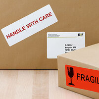 Texte : "Image d'application étiquette de colis