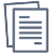 Plusieurs feuilles de papier superposées avec des lignes de texte représentant une structure de document.