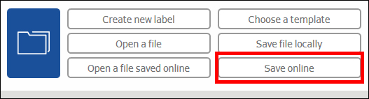 Bouton pour enregistrer des fichiers en ligne, mis en évidence en rouge pour faciliter la sélection. D'autres options sont également visibles.